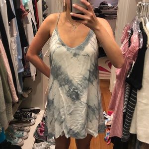 Silky, tie-dye dress